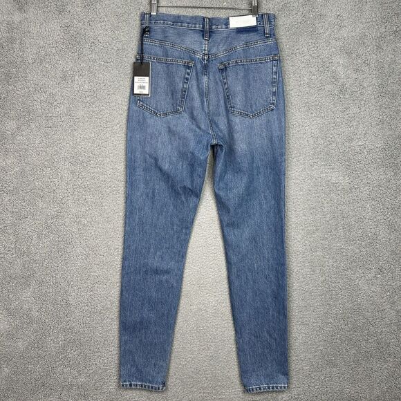 RE/DONE Jeans Sz 29 70S High Waist Skinny Boot‎ Button Fly Zipped Cuffs NWT $295 - Picture 8 of 15